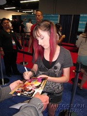 signing photo