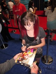 signing photo