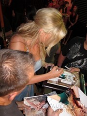 signing photo