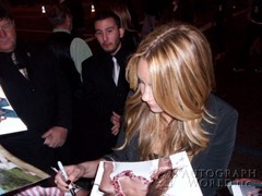signing photo