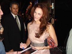 signing photo