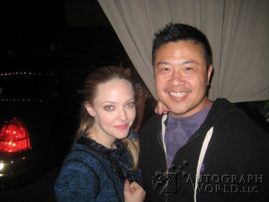 Amanda Seyfried autograph