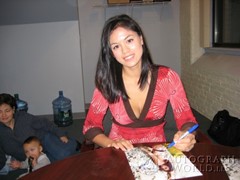 signing photo