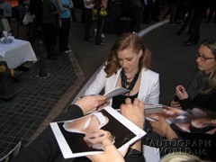 signing photo