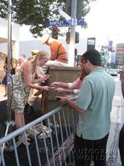 signing photo
