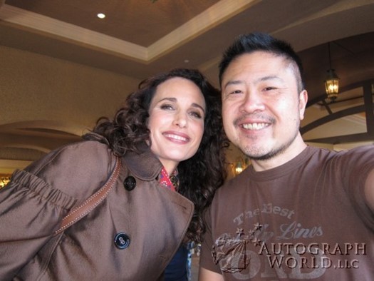 Andie MacDowell autograph
