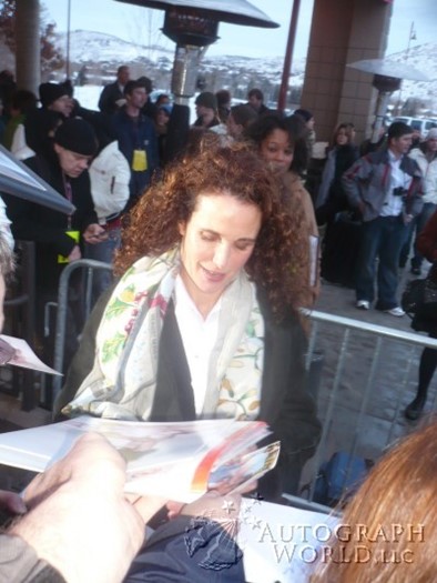 Andie MacDowell autograph
