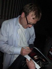 signing photo
