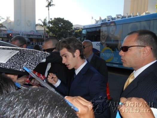 Andrew Garfield autograph