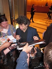 signing photo