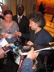 signing photo