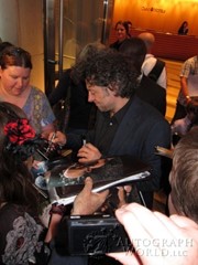 signing photo