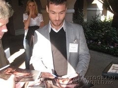 signing photo