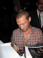 signing photo
