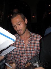 signing photo