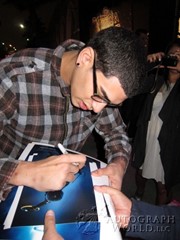 signing photo
