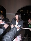 Anjelica Huston signing proof