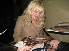 signing photo