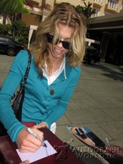 signing photo