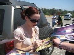 signing photo