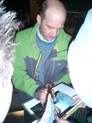signing photo