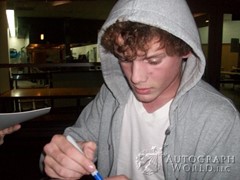 signing photo