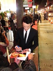 signing photo