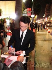 signing photo