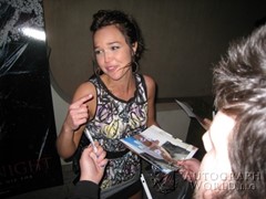 signing photo