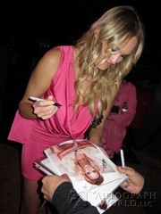 signing photo