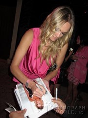 signing photo