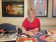 signing photo