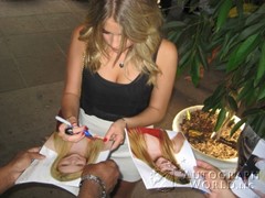 signing photo