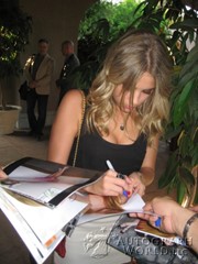 signing photo