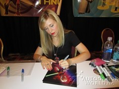 signing photo