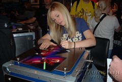 signing photo