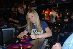 signing photo