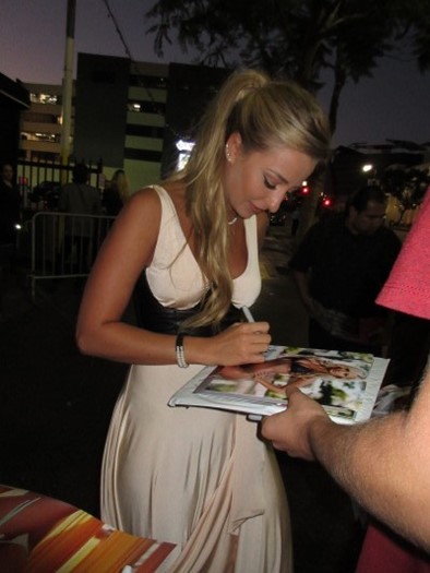 Ashley Fisher autograph