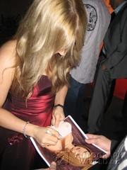 signing photo