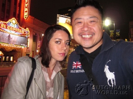 Aubrey Plaza autograph