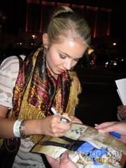 signing photo