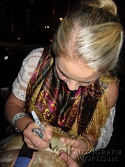 signing photo