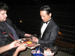 signing photo