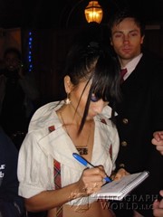signing photo