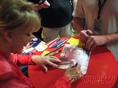 signing photo