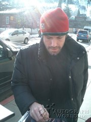 signing photo