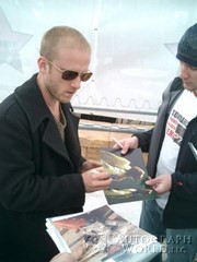signing photo