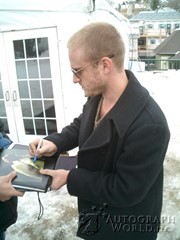 signing photo