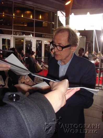 Bill Nighy autograph