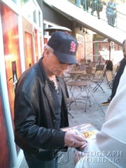 signing photo